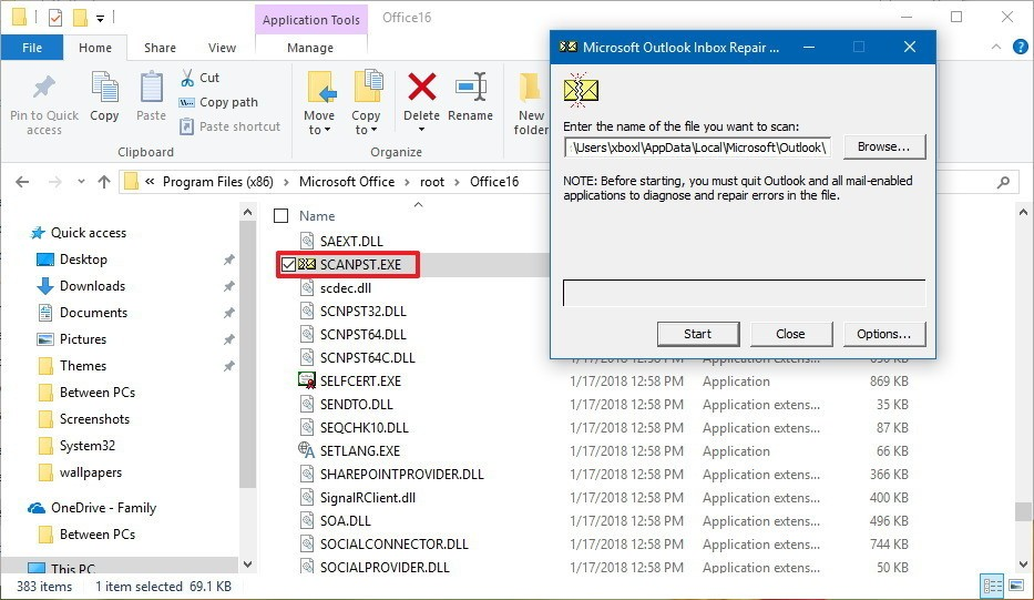 Outlook exe manifest что это