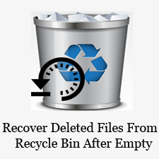 How do You Get Back the Recycle Bin Data (Files) After Deleting by ...