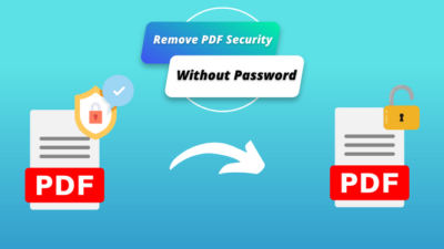 remove pdf security without password