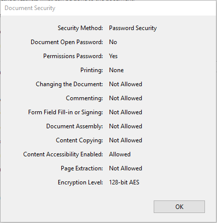 remove pdf security without password