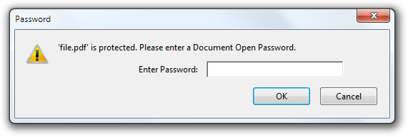 remove document open password pdf