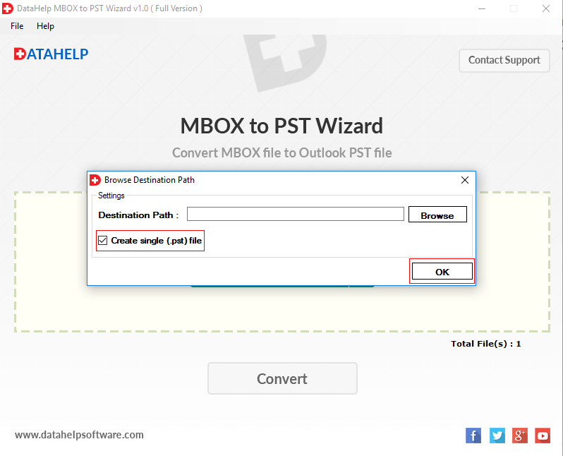 Select advance import options