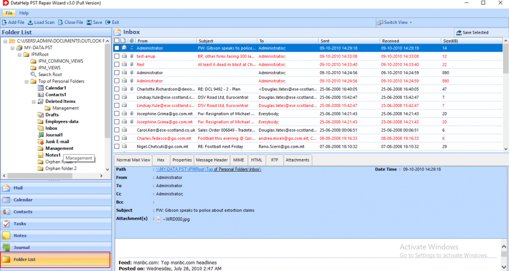 Чем открыть pst файл кроме outlook