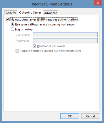 email server settings