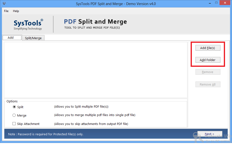 добавить файлы pdf