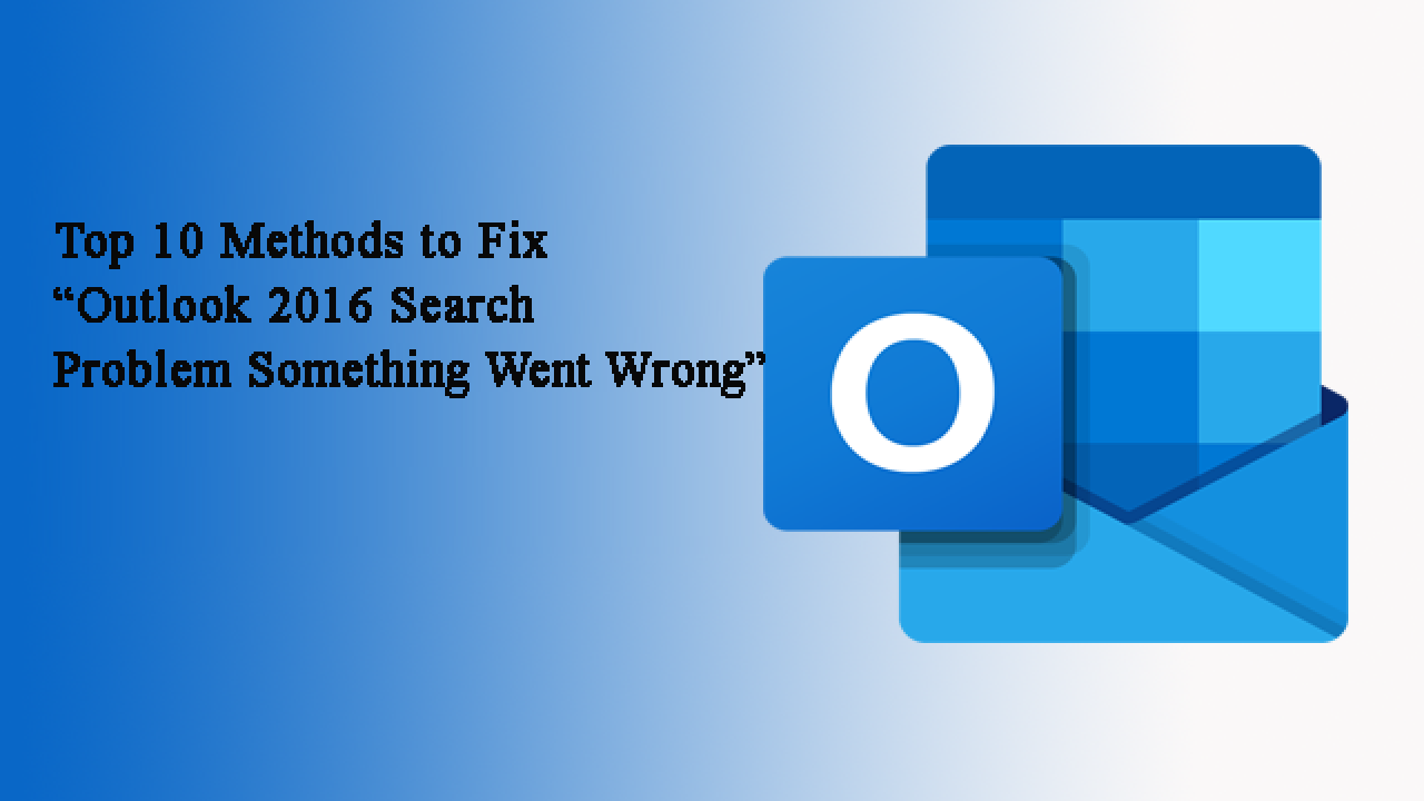 outlook 2016 indexing pst files