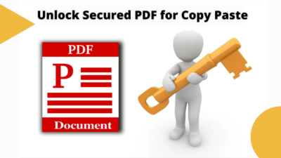 Unlock Secured PDF for Copy Paste