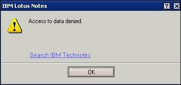 data denied 