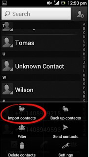 Import Contacts 
