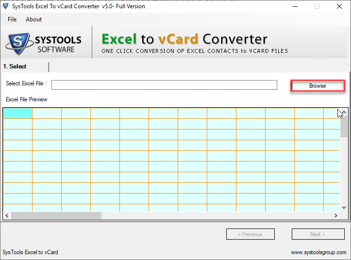Главный экран для импорта контактов из Excel в Telegram