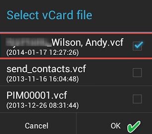 Select vCard 