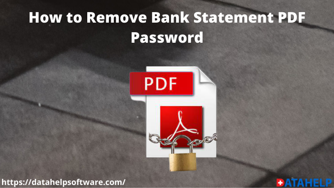remove bank statement pdf password