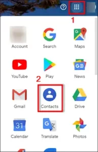 open contacts tab