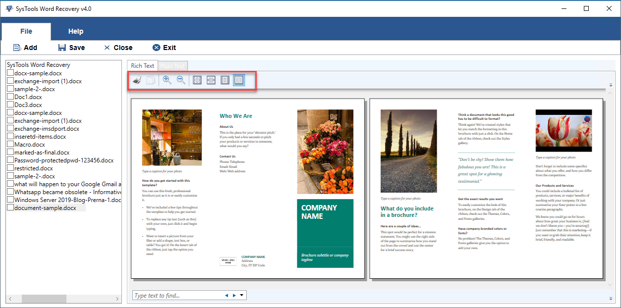 Word Document Header Missing Optimum Solution For This Error