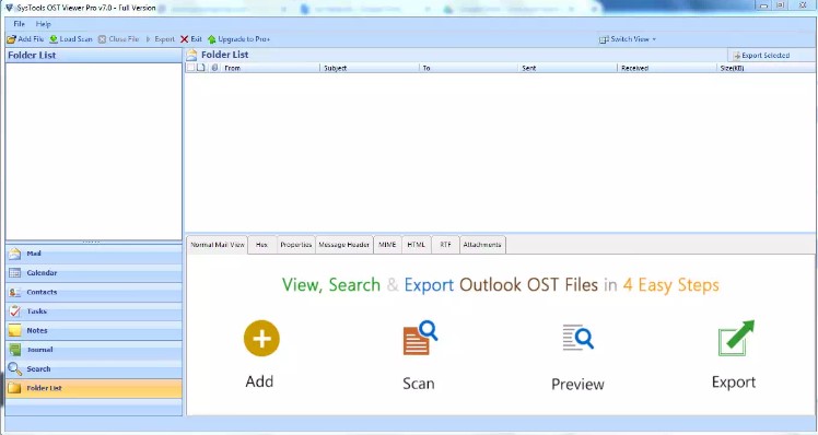 install, and run DataHelp Software OST Viewer for How to Open OST File Without Outlook