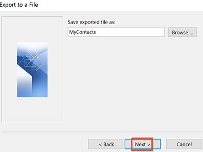 pick the file name and save for transfer microsoft outlook contacts to android phone 