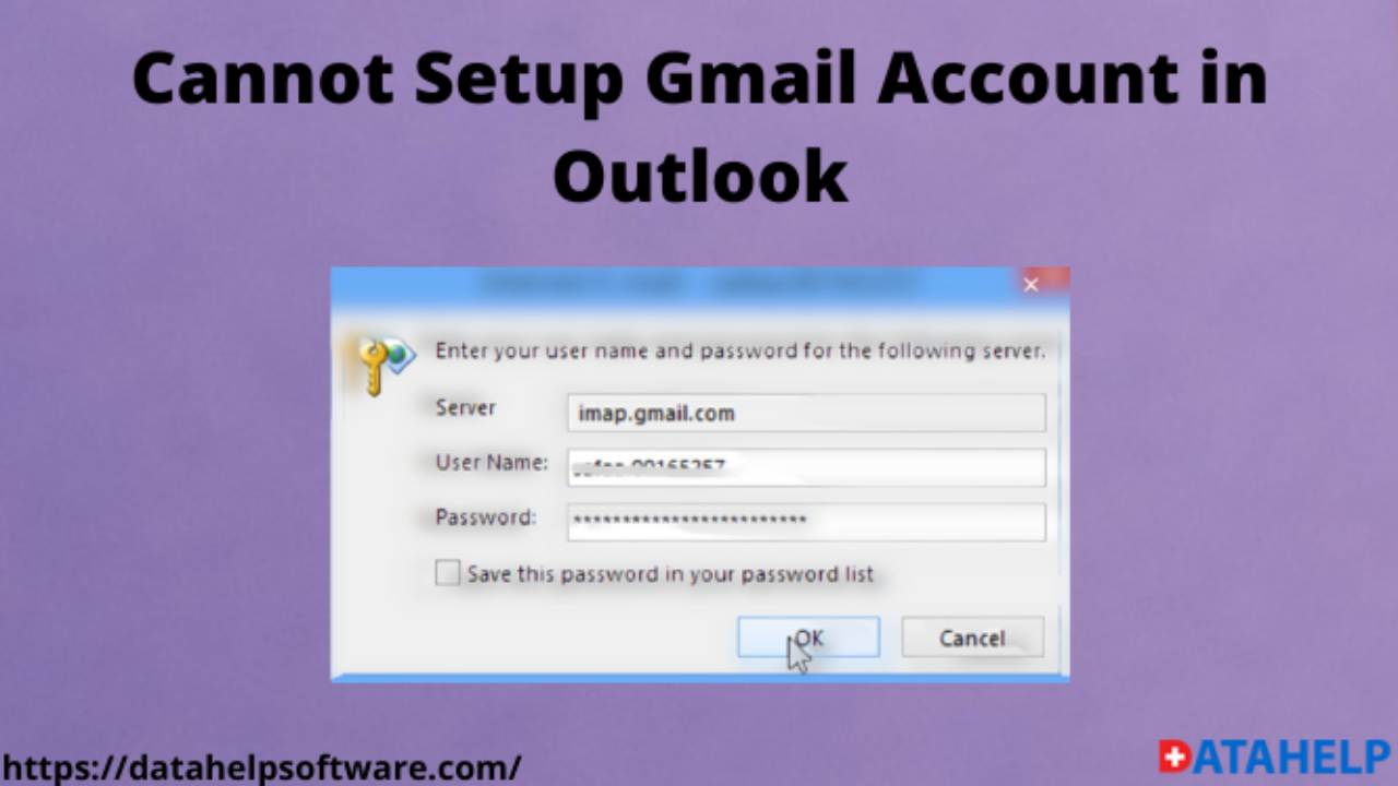 set up outlook for gmail account