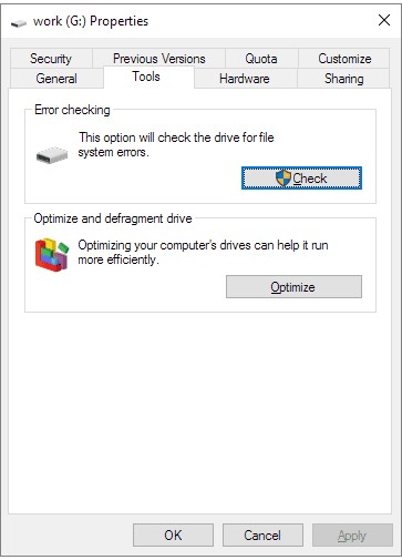 Files missing from external hard drive but still taking up space