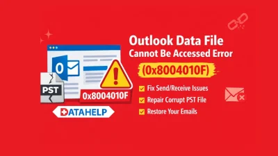 Outlook Data File Cannot Be Accessed Error (0x8004010F)