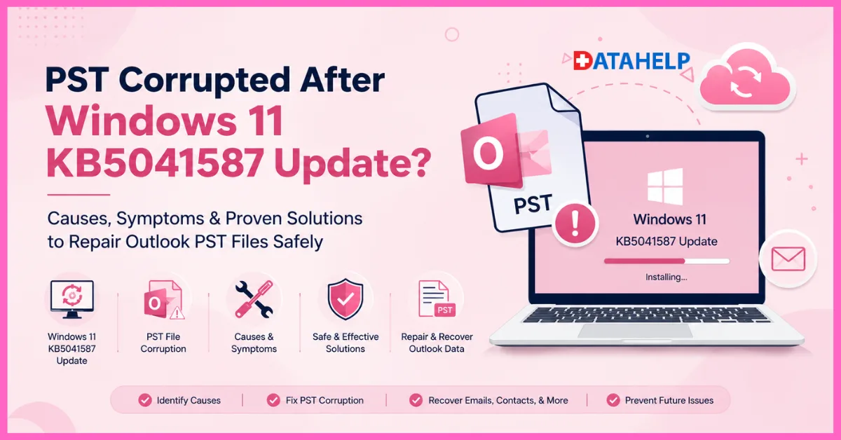 How to Fix PST Corrupted After Windows 11 KB5041587 Update