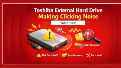 Toshiba External Hard Drive Making Clicking Noise not Recognized