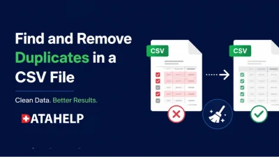 How Do I Find and Remove Duplicates in a CSV File