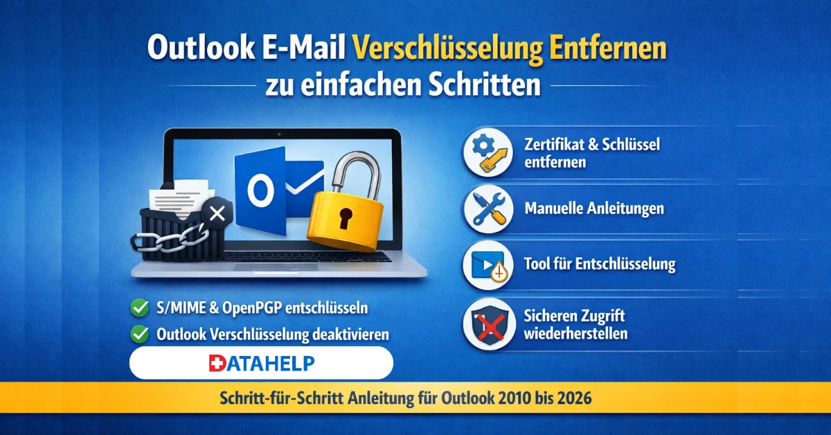 Outlook E mail Verschlüsselung Entfernen zu einfachen Schritten