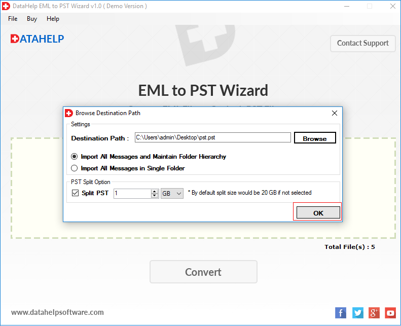 hpw to use softspire eml to pst converter