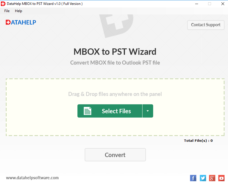 DataHelp Software MBOX to PST Wizard Windows 11 download