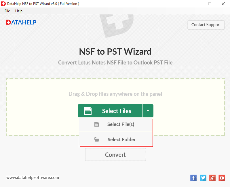download NSF to PST converter