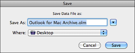 outlook 2016 for mac archive olm