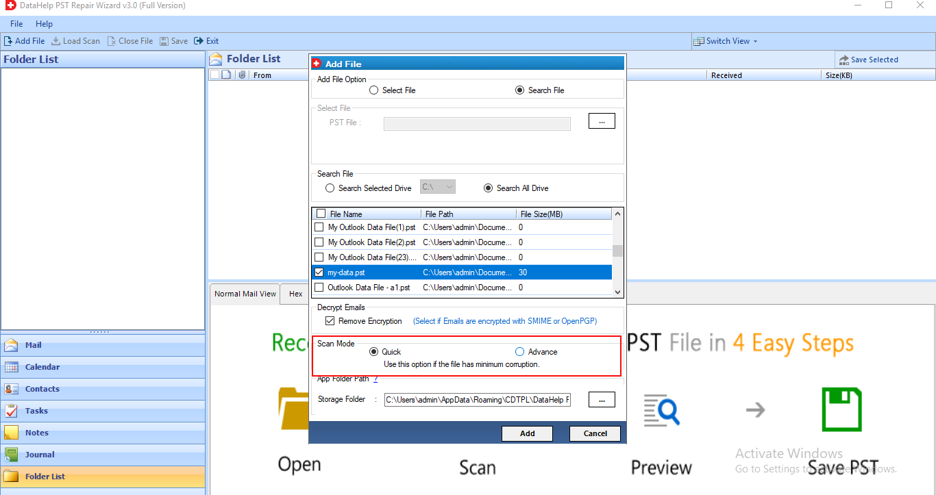 Pst Repair Tool To Repair Corrupt Pst File Pst Recovery Software